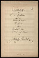 Ecossaises : frei bearbeitet für Violin und Klavier (arrangement - manuscript).