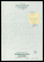 Gewandhaus zu Leipzig, Gewandhausorchester, Gary Gertini .[archival material].