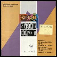 Süddeuther Rundfunk, Sinfonie Konzert .[archival material].