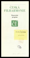 Ceska Filharmonie, 6. abonentni koncert .[archival material].