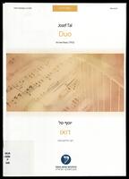 Duo : for two flutes (1953) / Josef Tal.