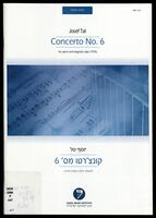 Concerto no. 6 : for piano and magnetic tape (1970) / Josef Tal.