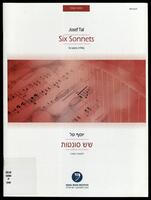 Six sonnets : for piano (1946) / Josef Tal.