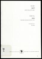 Duo : for oboe and English horn (1992) / Josef Tal.