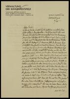 Brief an Erich Kahler.