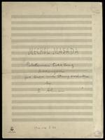 Mehol Masada (manuscript) : Palestinian folk song / arranged for Choir and string orchestra by S. Alman.