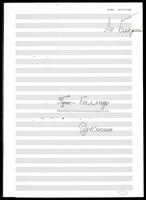 Trio-Ballad (manuscript) / Anatoly Boyarsky.