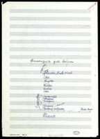 Фантазия для восьми инструментов (рукопись).