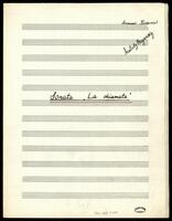 Sonata (manuscript) : "La chiamata" / Anatoly Boyarsky.