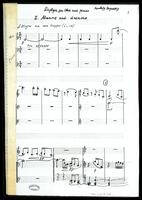 Diptych for Oboe and piano (photocopy of manuscript) / Anatoly Boyarsky.