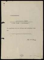 Promotion order from Hitler for Werner Lorenz.