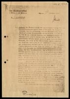 Letter from the Reichsprotektor.