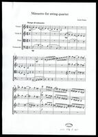 Minuetto for string quartet / Andre Hajdu.
