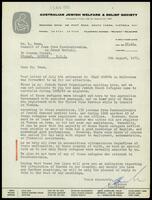 Australian Jewish Welfare and Relief Society.