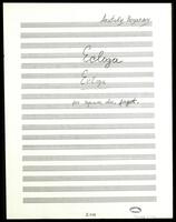 Ecloga (manuscript) : for soprano, oboe, fagot / Anatoly Boyarsky.