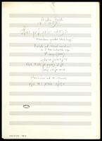 Prelude and choral variations on a Hassidic tune (manuscript).