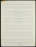 Variations for string quartet (1996-1997) (manuscript).