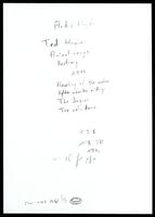 Animal songs (manuscript) : bestiary / Andre Hajdu ; words by Ted Hughes.