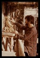 Dan Kulka sculpting.