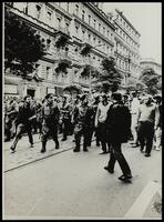 Dan Kulka in a photograph from the days of the riots in Prague in 1968.