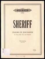 Psalms of Jerusalem für Tenor, Bass, Chor und Orchester : Klavierauszug vom Komponisten / Noam Sheriff.