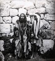 Begging Dervishes (ecstatic Muslim holymen) in Jerusalem.