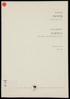 Partita for viola and violoncello (1984) / Noam Sheriff.