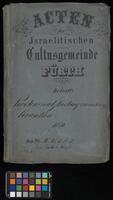 Kurkostenersatzleistung von einheimischen Kranken. Enth.: Statuten des israelitischen Hospitals (1851).