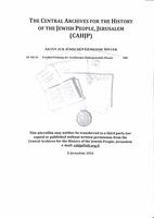 Friedhofs-Ordnung der israelitischen Kultusgemeinde (Druck).