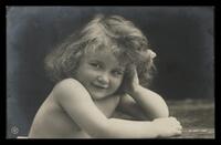 Girl Bromide Real Photo Postcard RPPC.