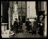 [Group of men in archaeological museum].
