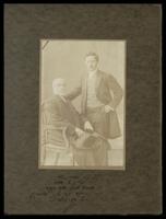 Photograph of David Yellin with his son Eliezer.
