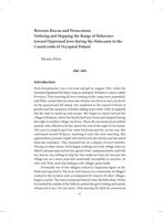 Between rescue and persecution : defining and mapping the range of behaviors toward oppressed Jews during the Holocaust in the countryside of occupied Poland.