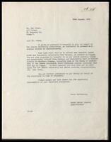 A letter from David Senator to Zeev Scheck, August 29, 1947.