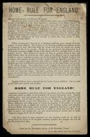 "Home Rule for England" declaration.
