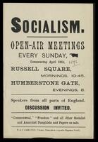 An invitation to an open-air meetings.