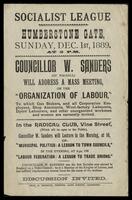 An invitation to a meeting "Organization of Labour".