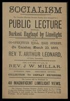 Invitation to a public lecture "Darkest England".