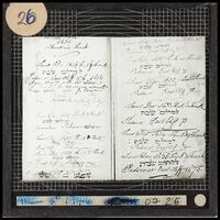 Moses Montefiore's record of Passover celebrations 1863-1876.