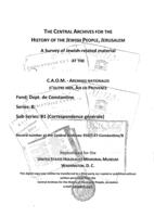 Correspondance général.