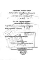 Archives Espagnoles du Gouvernement général.