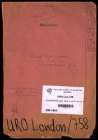 Kuhmerker, Adolf & Rachel, from London, England, reparations file.