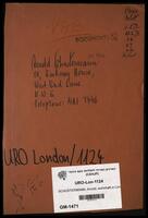 Schustermann, Arnold, from London, England, reparations file.