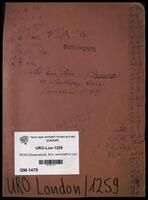 Ross (born Rosenstock), Eric, from London, England, reparations file.