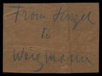 From Herzl to Weizmann.