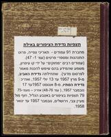 מחברת 91 עמודים - תצפיות נדידת הציפורים באילת.