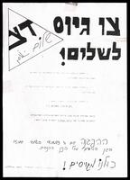 פעילות בעד הסכמי אוסלו והמשך המשא ומתן עם הפלסטינים.