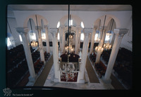 Photograph of: Etz Hayim Synagogue in Larissa : General View of the interior towards the central space.