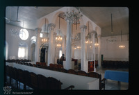 Photograph of: Etz Hayim Synagogue in Larissa : General View of the interior towards the central space.