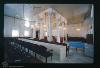 Photograph of: Etz Hayim Synagogue in Larissa : General View of the interior towards the central space.